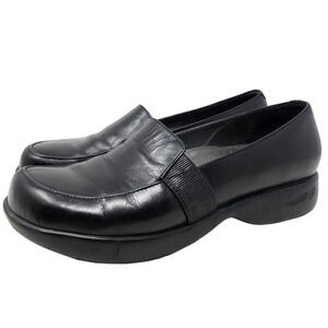 Dansko Black Leather Loafers
